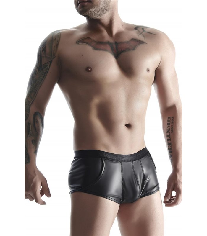 Wetlook Shorts mit Tasche und breitem Bund | Regnes Fetish Planet