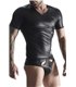 Transparenter Wetlook T-Shirt mit öffenbarem Brustbereich | Regnes Fetish Planet