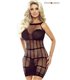 Transparentes Netzkleid mit enger Passform und tiefem Ausschnitt | Provocative