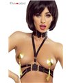 Verstellbares Harness Top aus elastischen Bändern mit Riemendesign | Provocative Verstellbares Harness Top aus elastischen Bändern mit Riemendesign | Provocative