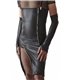 Wetlook-Kleid mit Reißverschlüssen und abnehmbaren Hosenträgern | Regnes Fetish Planet