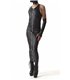 Langes Wetlook-Kleid mit Reißverschlüssen und Metallringen | Regnes Fetish Planet