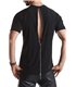 T-Shirt mit Reißverschluss hinten, durchgehend, zweiseitig | Regnes Fetish Planet