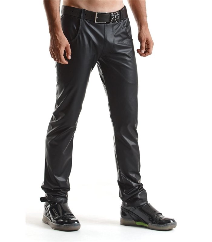Herren Wetlook Hose mit tiefer Taille und Taschen | Regnes Fetish Planet