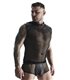 Transparentes Netz-Kapuzenshirt mit Wetlook-Details | Regnes Fetish Planet