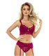 Elegantes Dessous-Ensemble mit Spitze und Netzstoff, Bügel-BH | Provocative