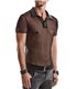 Transparentes Herren Mesh Poloshirt mit vertikalen Steppnähten | Regnes Fetish Planet