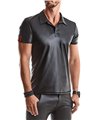 Herren Wetook Poloshirt mit vertikalen Nähten und RFP-Logo | Regnes Fetish Planet Herren Wetook Poloshirt mit vertikalen Nähten und RFP-Logo | Regnes Fetish Planet