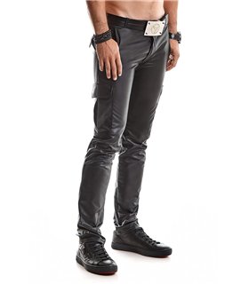 Cargohose mit 6 Taschen Wetlook-Material Herren Schnitt | Regnes Fetish Planet Cargohose mit 6 Taschen Wetlook-Material Herren Schnitt | Regnes Fetish Planet