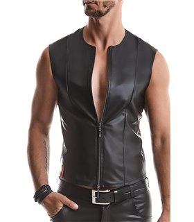 Herren Wetlook Weste mit Doppel-Reißverschluss | Regnes Fetish Planet Herren Wetlook Weste mit Doppel-Reißverschluss | Regnes Fetish Planet