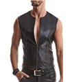 Herren Wetlook Weste mit Doppel-Reißverschluss | Regnes Fetish Planet Herren Wetlook Weste mit Doppel-Reißverschluss | Regnes Fetish Planet