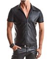 Wetlook-Poloshirt mit Reißverschluss und Ziernähten | Regnes Fetish Planet Wetlook-Poloshirt mit Reißverschluss und Ziernähten | Regnes Fetish Planet