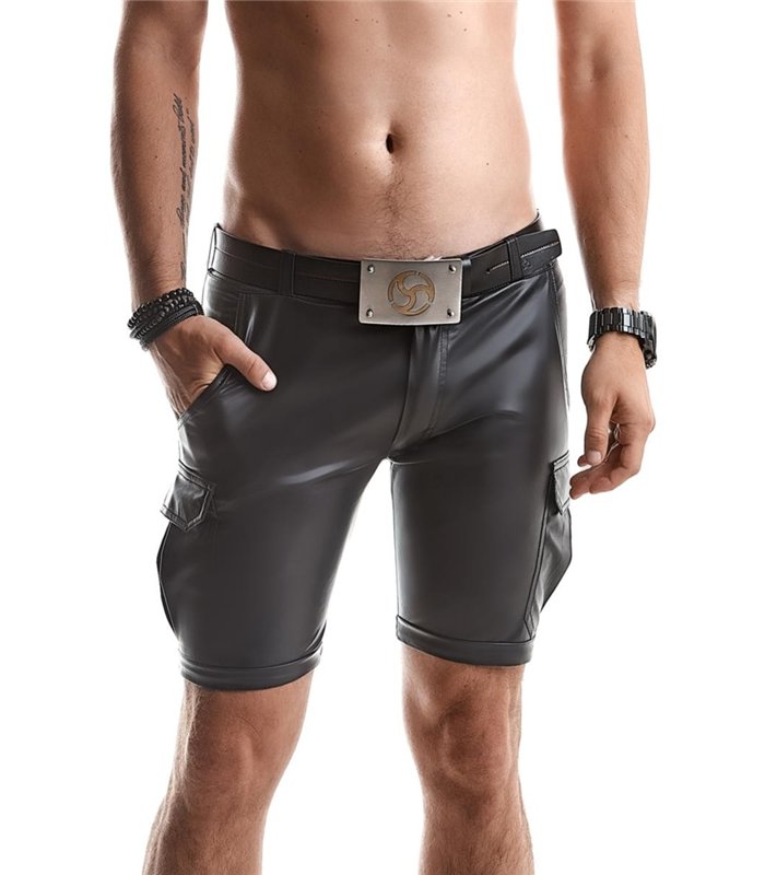 Cargo-Shorts mit 6 Taschen und Alcantara-Etikett | Regnes Fetish Planet