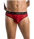 Herren Netz-Slip mit Samtprint elegantes Dessous Design | Passion Menswear