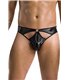 Herren String mit Metallring und Gummibändern aus Wetlook | Passion Menswear