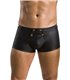 Männer Kunstleder Shorts mit Frontöffnung und Gummibund | Passion Menswear