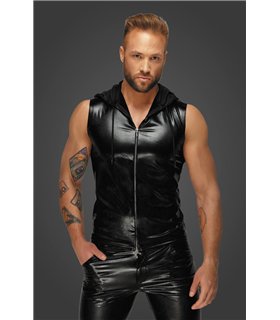 Kapuzenshirt mit Zwei-Wege Zipper Ärmellos Lounge Design | Noir Handmade Men