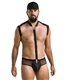 Harness Set mit Netzdetails und Metallelementen | Passion Menswear