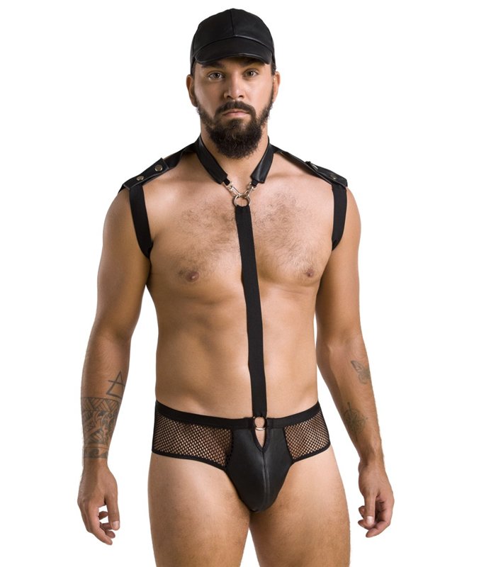 Harness Set mit Netzdetails und Metallelementen | Passion Menswear
