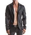 Herren Jacke in Lederoptik mit dekorativen Druckknöpfen | Regnes Fetish Planet Herren Jacke in Lederoptik mit dekorativen Druckknöpfen | Regnes Fetish Planet