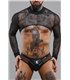 Transparentes Crop-Top aus Tüll mit offener Rückenpartie | Regnes Fetish Planet