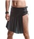 Herren Asymmetrischer Rock mit vertikalen Falten und Gürteldetails | Regnes Fetish Planet