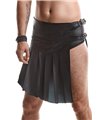 Herren Asymmetrischer Rock mit vertikalen Falten und Gürteldetails | Regnes Fetish Planet Herren Asymmetrischer Rock mit vertikalen Falten und Gürteldetails | Regnes Fetish Planet