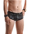 Herren Wetlook Shorts mit Reißverschluss und Druckknöpfen | Regnes Fetish Planet Herren Wetlook Shorts mit Reißverschluss und Druckknöpfen | Regnes Fetish Planet
