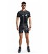 Herren Poloshirt mit Regenbogen-Kragen und Reißverschluss | Regnes Fetish Planet