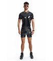 Herren Poloshirt mit Regenbogen-Kragen und Reißverschluss | Regnes Fetish Planet Herren Poloshirt mit Regenbogen-Kragen und Reißverschluss | Regnes Fetish Planet
