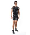 PVC Mesh T-Shirt mit Regenbogen-Patch für Herren | Regnes Fetish Planet PVC Mesh T-Shirt mit Regenbogen-Patch für Herren | Regnes Fetish Planet