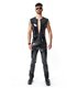 PVC Herren Weste mit vertikalen Nähten und Zipper | Regnes Fetish Planet