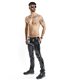 Herren Lack-Hose mit Taschen und Regenbogen-Akzent | Regnes Fetish Planet
