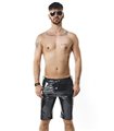 Herren PVC Shorts mit Metallring und Gürtelschlaufen | Regnes Fetish Planet Herren PVC Shorts mit Metallring und Gürtelschlaufen | Regnes Fetish Planet