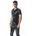 Herren Military PVC Hemd Slim Fit mit Druckknöpfen | Regnes Fetish Planet Herren Military PVC Hemd Slim Fit mit Druckknöpfen | Regnes Fetish Planet