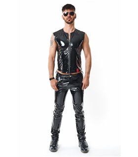 Herren Weste mit Reißverschluss und vertikalen Nähten | Regnes Fetish Planet Herren Weste mit Reißverschluss und vertikalen Nähten | Regnes Fetish Planet