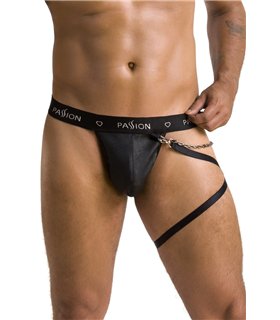Männer String mit abnehmbarem Beinharness aus Kunstleder | Passion Menswear