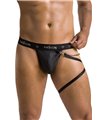 Männer String mit abnehmbarem Beinharness aus Kunstleder | Passion Menswear