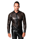 Perforierte Bomberjacke mit geometrischem Strukturmuster | Noir Handmade Men