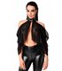 Transparenter Neckholder-Bolero mit Druckknöpfen | Noir Handmade