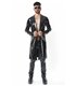 Herren Lack-Trenchcoat mit Taillenbetonung | Regnes Fetish Planet