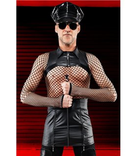 Wetlook-Minirock mit Reißverschlüssen und Metallringen | Regnes Fetish Planet Wetlook-Minirock mit Reißverschlüssen und Metallringen | Regnes Fetish Planet