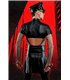Eleganter Wetlook Faltenrock mit seitlichem Reißverschluss | Regnes Fetish Planet