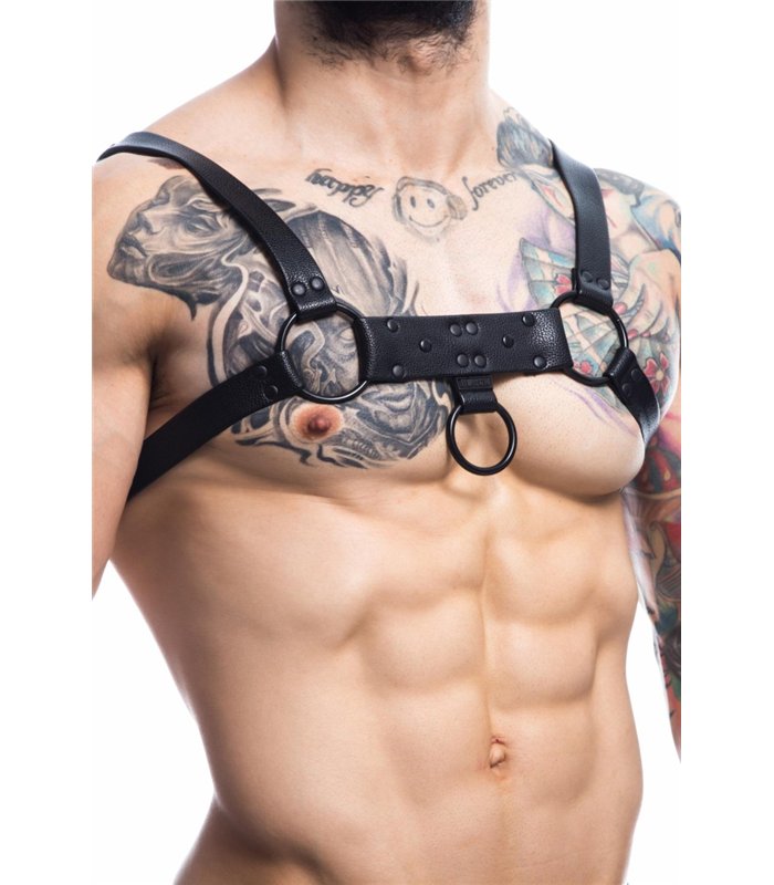 Herren-Harness mit Metallringen und verstellbaren Trägern | CUT4MEN