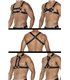 Männer Harness mit verstellbaren Druckknöpfen | CUT4MEN