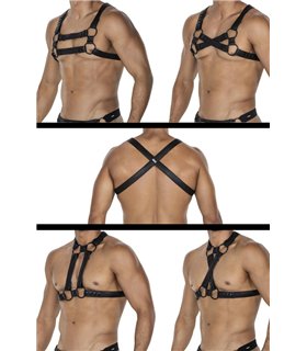 Männer Harness mit verstellbaren Druckknöpfen | CUT4MEN Männer Harness mit verstellbaren Druckknöpfen | CUT4MEN