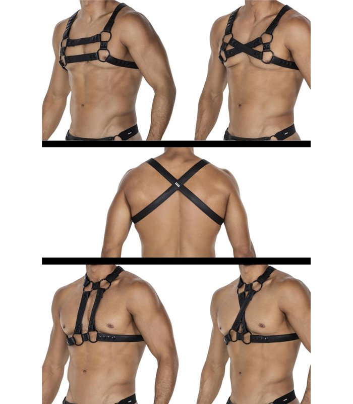 Männer Harness mit verstellbaren Druckknöpfen | CUT4MEN