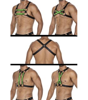 Herren Harness Körpergurt mit verstellbaren Druckknöpfen | CUT4MEN Herren Harness Körpergurt mit verstellbaren Druckknöpfen | CUT4MEN