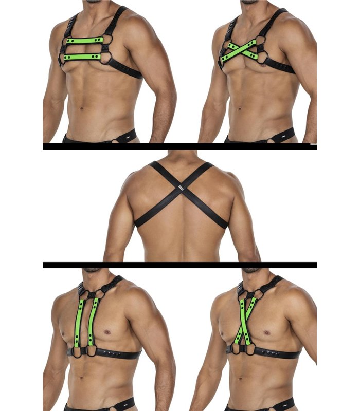Herren Harness Körpergurt mit verstellbaren Druckknöpfen | CUT4MEN