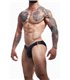 Knapper Herren-Slip aus glänzendem, elastischem Material | CUT4MEN